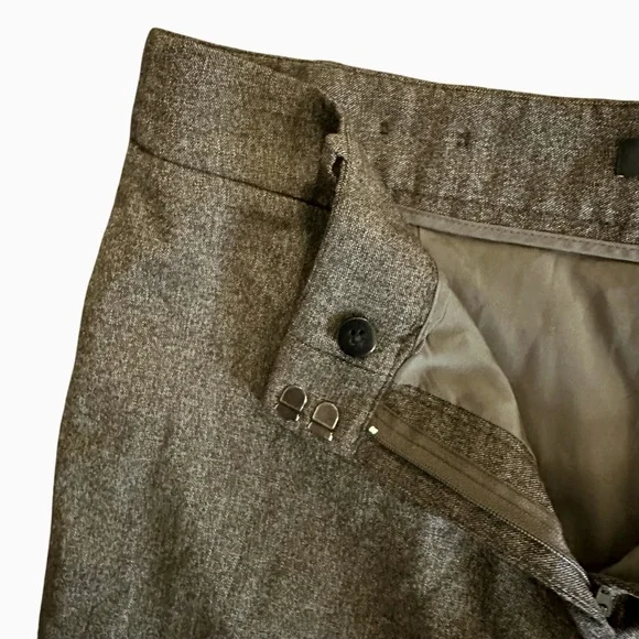 Ann Taylor brown virgin wool blend trouser pants Size 12 - Picture 5 of 13